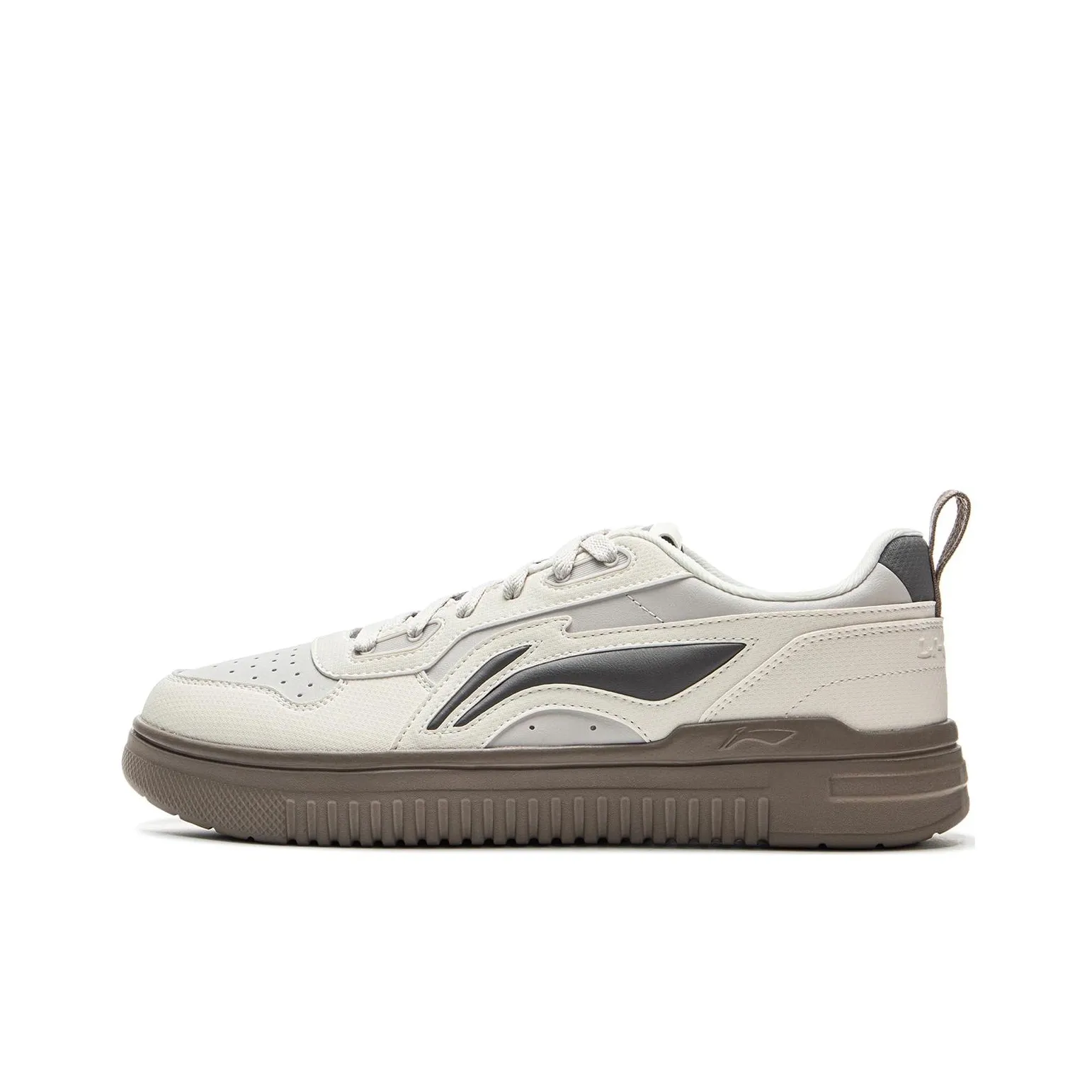 LINING QingYun Скейтборд Кроссовки Низкие Бежевые Коричневые Мужские