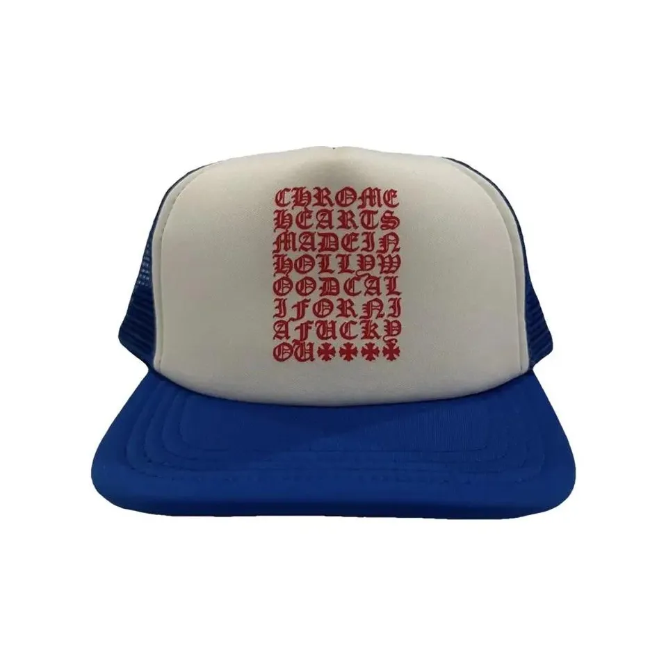 Chrome Hearts Cotton Baseball Caps Men's Blue