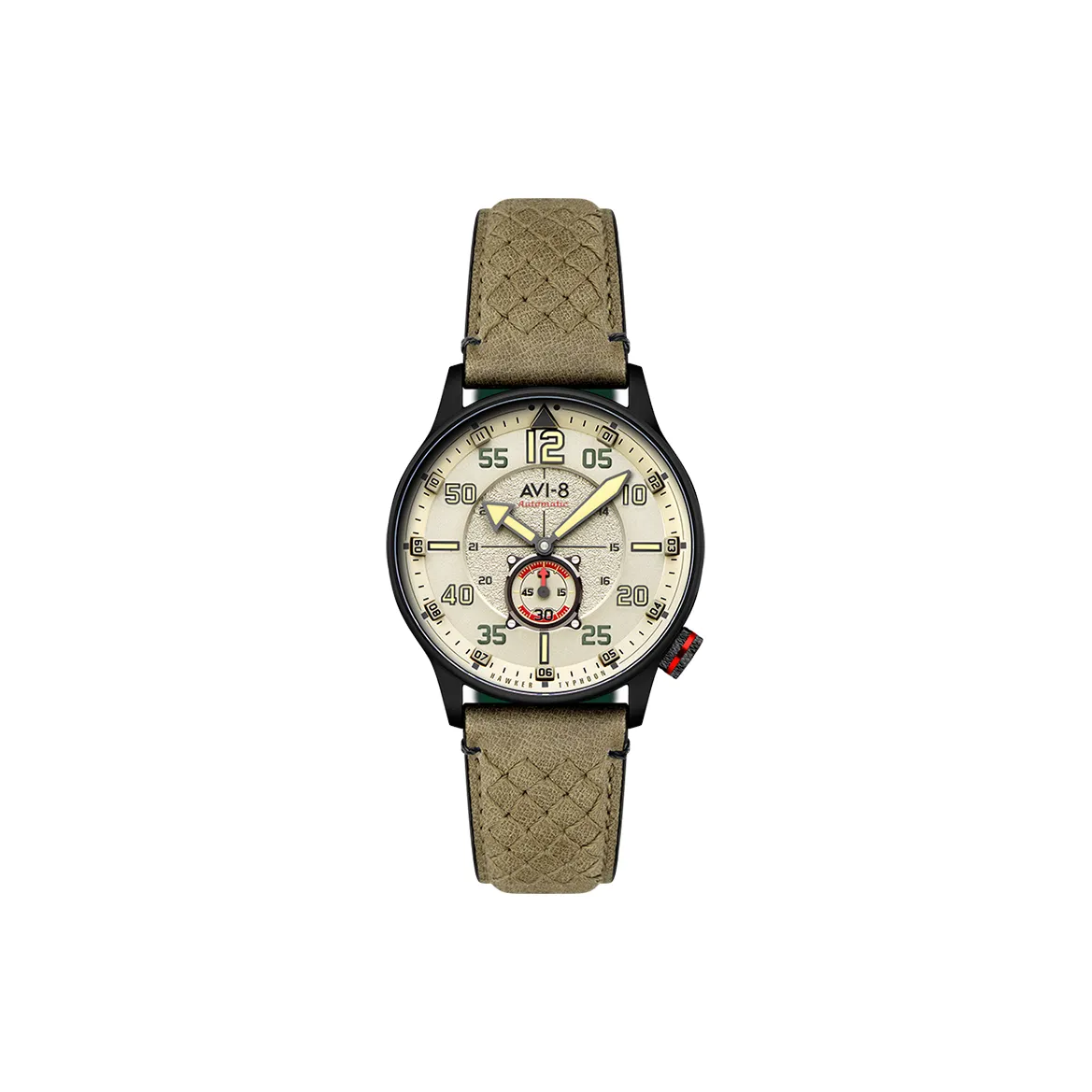 AVI 8 Wrist Watch Automatic Mechanical Movement Beige Watch Dial Men's Watches