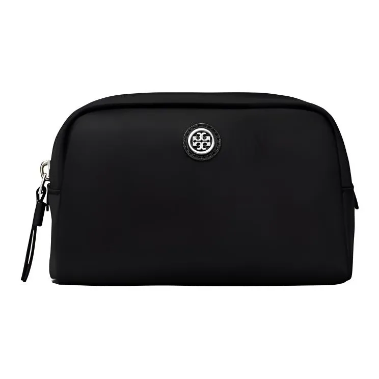 TORY BURCH Recycled Nylon Makeup Bag Women's Black