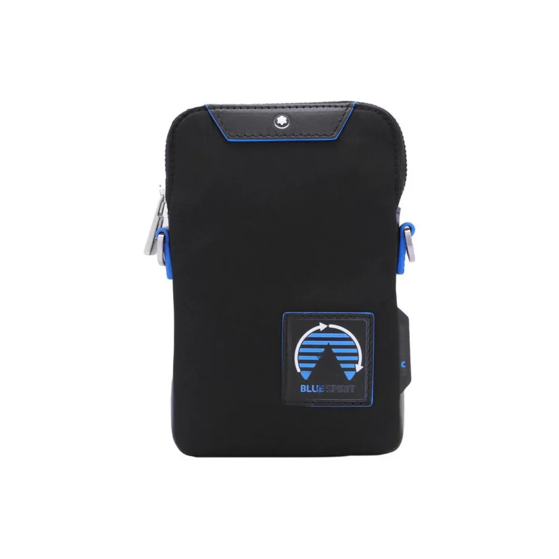 MONTBLANC Nylon Patchwork Экологичный Кожа Конверт Чехол для телефона Мини Мужской Черный Синий