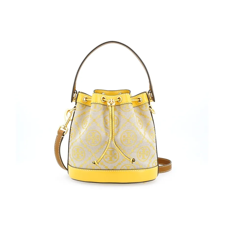 TORY BURCH T Monogram Leather Shoulder Bag Crossbody Bag Handbag Regular Women's Yellow
