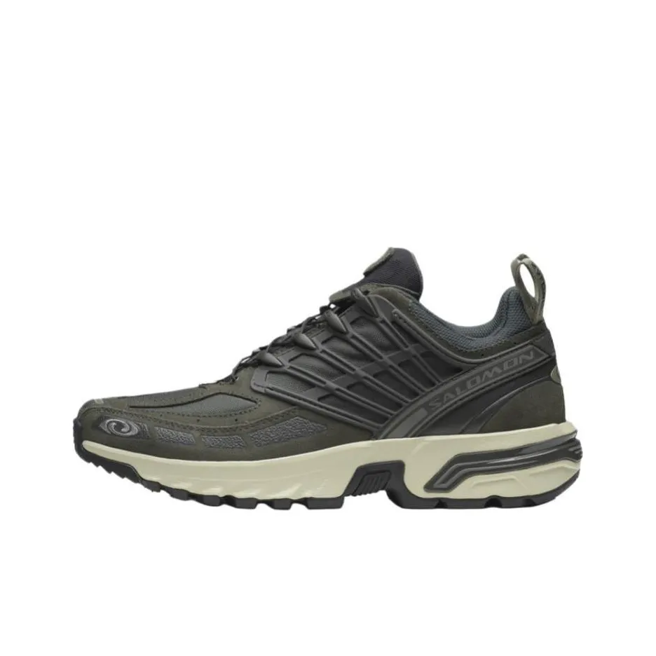 SALOMON ACS PRO Anti-Slip Wear-Resistant Low-Top Casual Shoes Unisex Dark Green