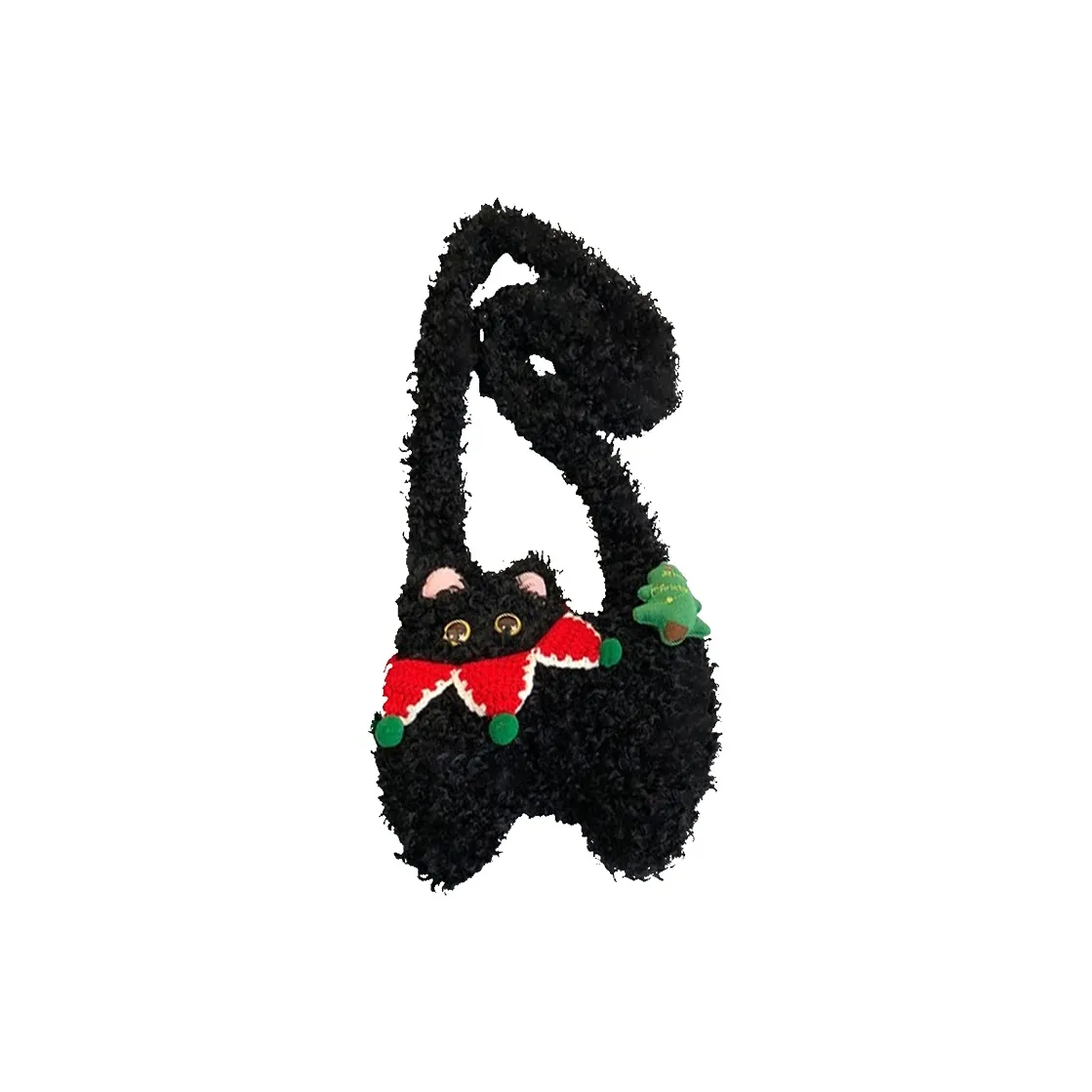 Kaka Tree Шерстяная Сумка через плечо Сумка Унисекс Черная Хаки