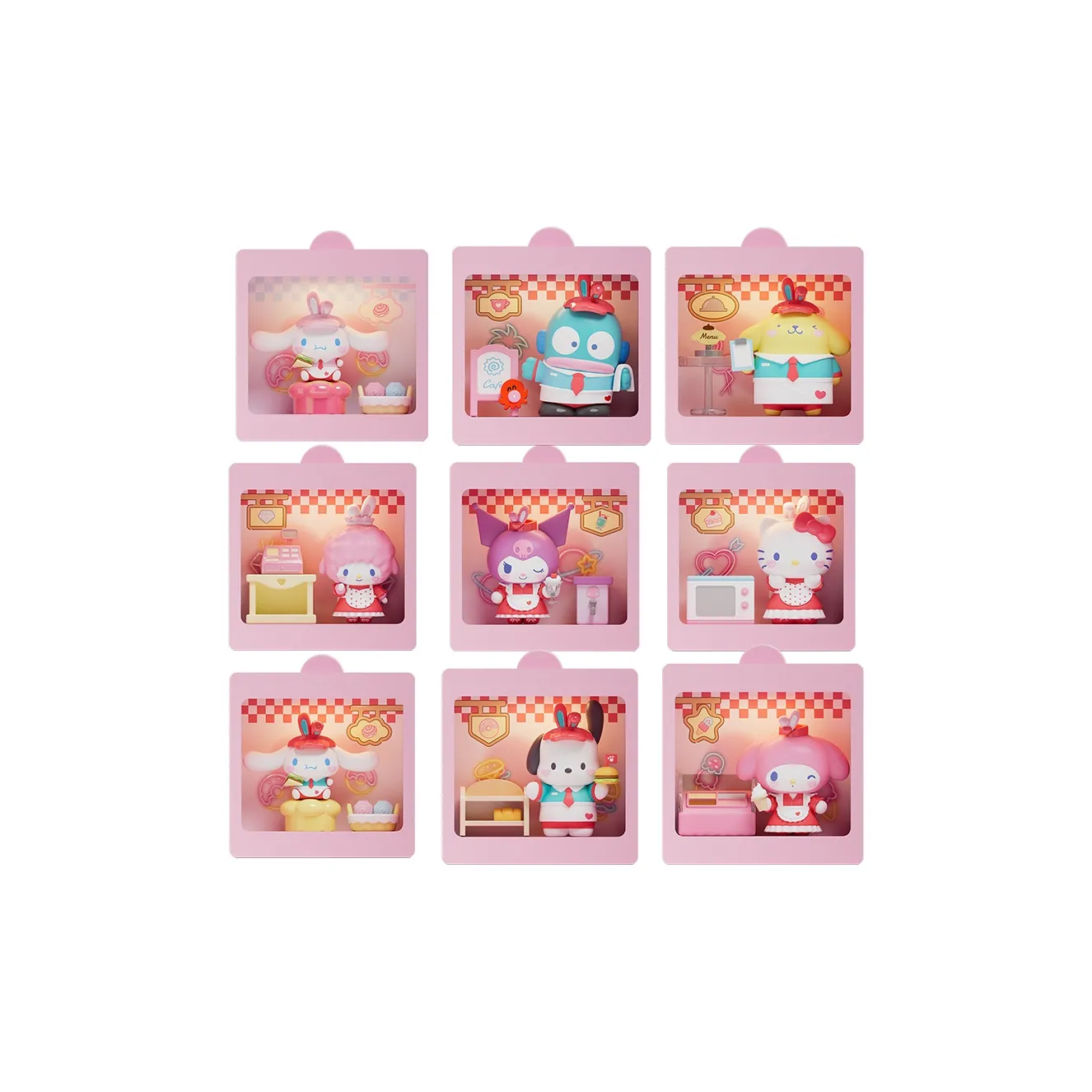 MOETCH Sanrio Family Never Sleeps Столовая Ночник Коллекция Слепые коробки