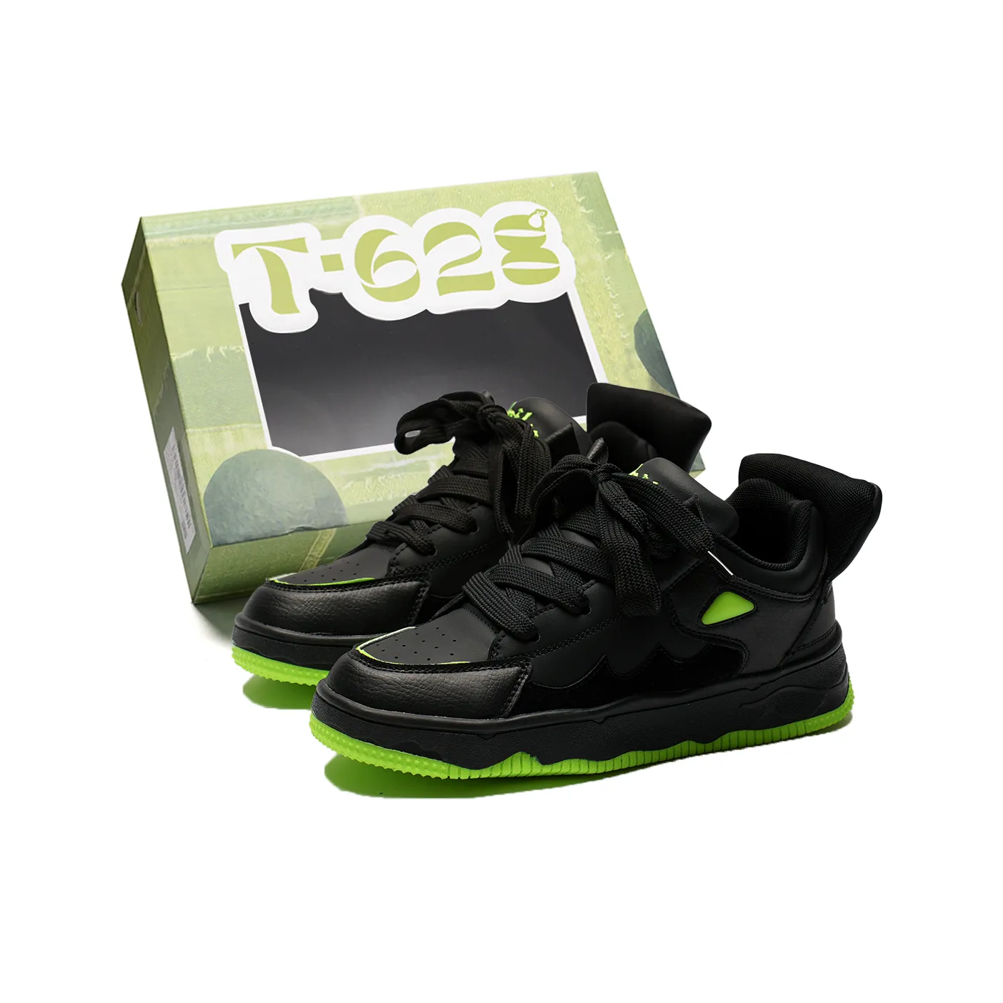 T628 Противоскользящие Износостойкие Легкие Дышащие Увеличивающие Высоту Низкие Кроссовки для Скейтбординга Унисекс