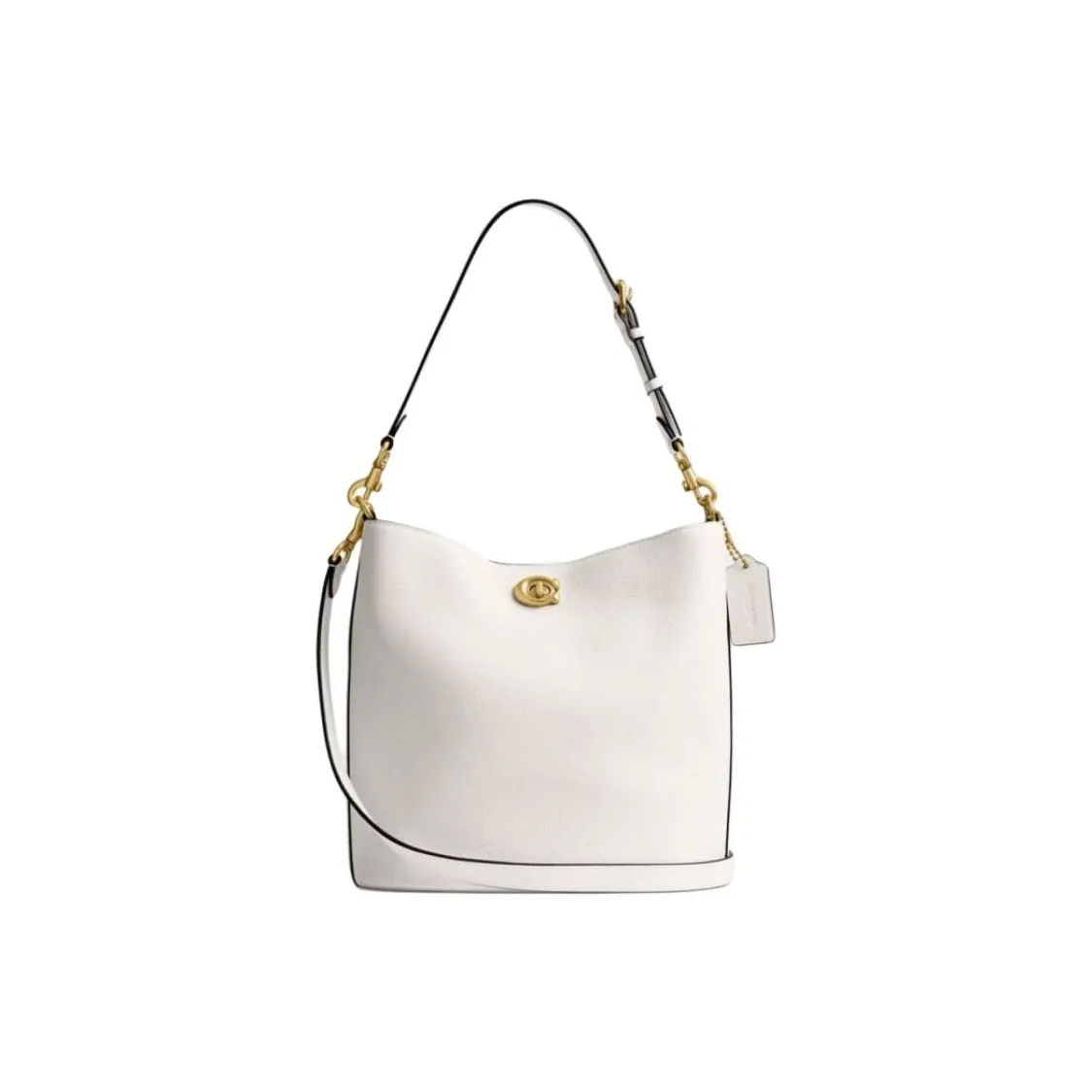 COACH Willow Cow Leather Bucket Bags Crossbody Bag, Shoulder Bag Large Women's White