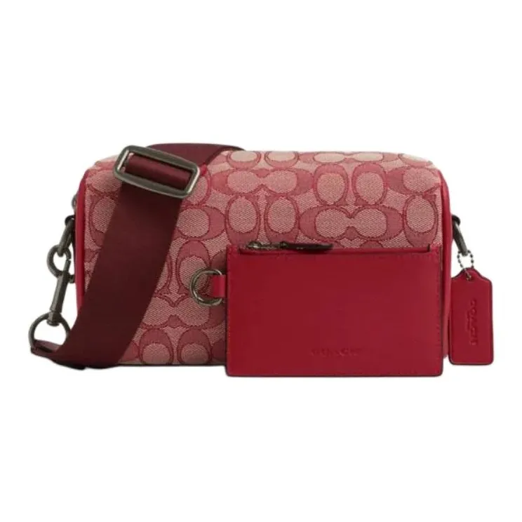 COACH Axel Ткань Сумка через плечо Маленькая Женская RUBY RED