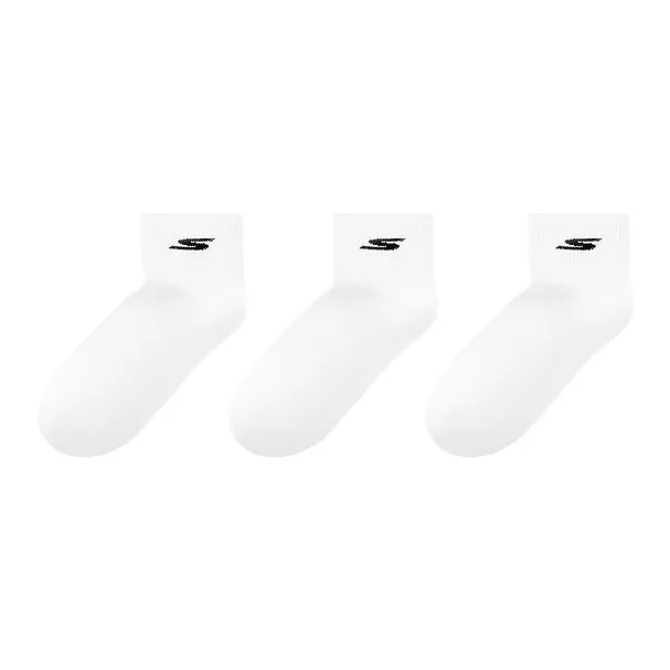 Skechers Низкие носки для мужчин 3 упаковки ярко-белый