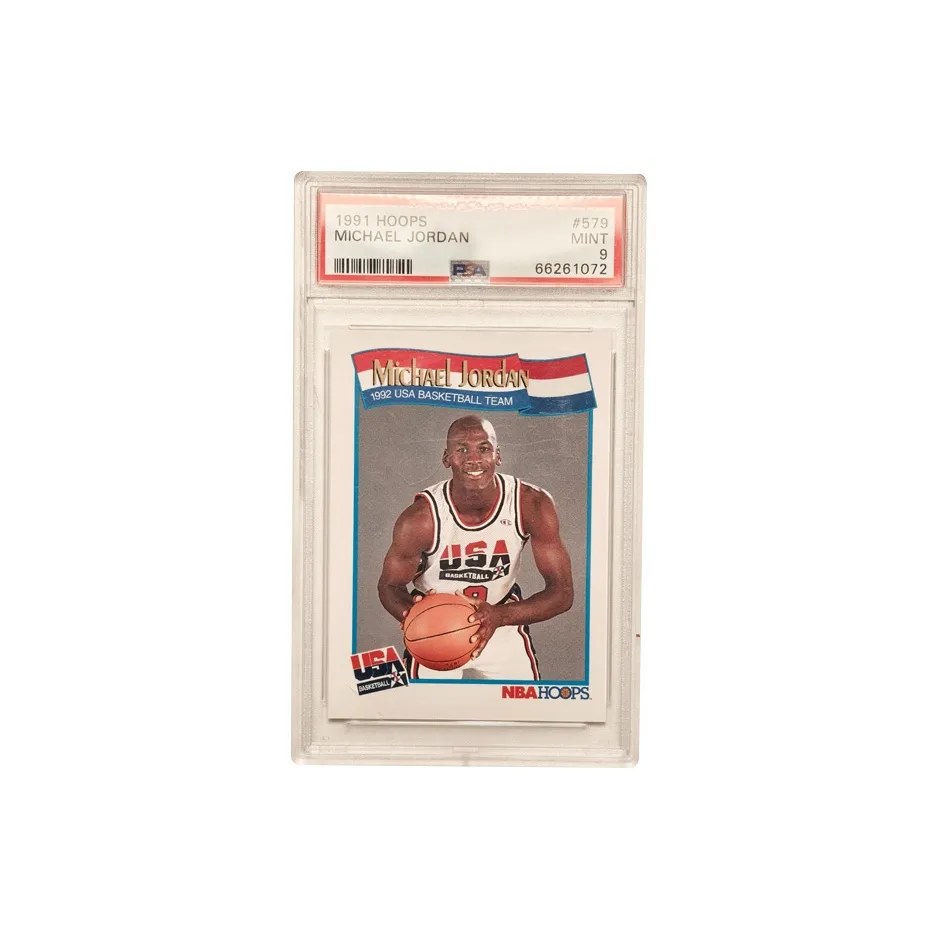 PANINI 1991 Hoops Michael jordan Silber 1992 US Team Michael jordan Silber Air jordan Silber Rare Vintage Card PSA 9 Graded Cards 1 Pc