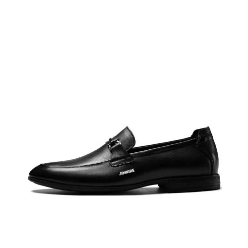 King Jinmai Мужские повседневные туфли Low Top Черные с Пряжкой для Мужчин