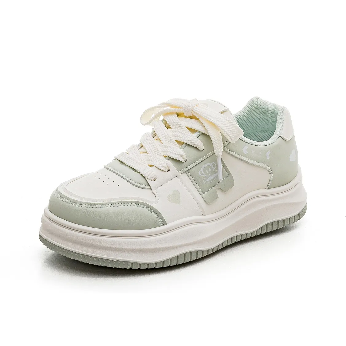 PAUL FRANK Низкие кроссовки для скейтбординга женские мятно-зеленые