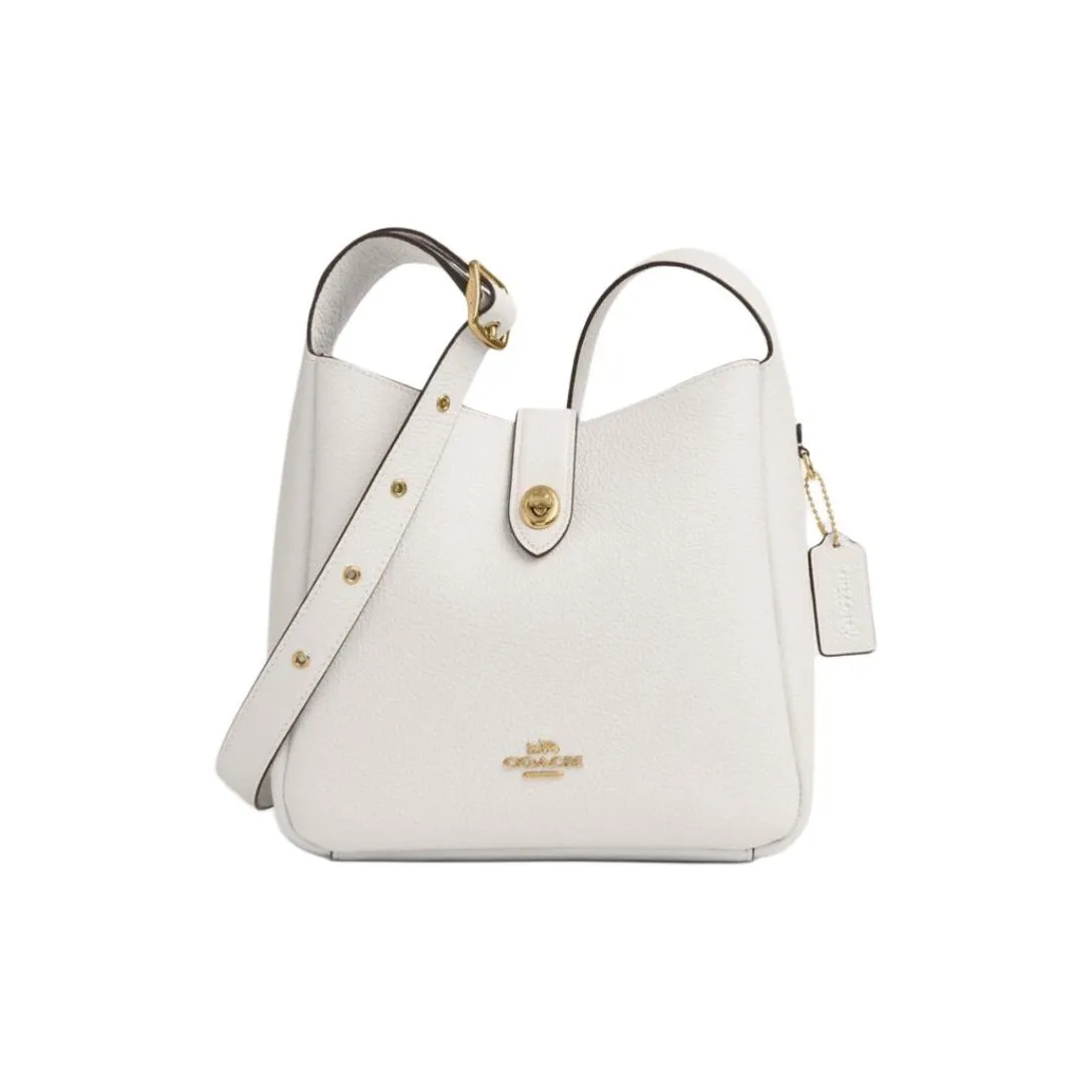 COACH Hadley Коровья кожа Сумка через плечо Сумка на плечо Средняя Женская Мел Белый