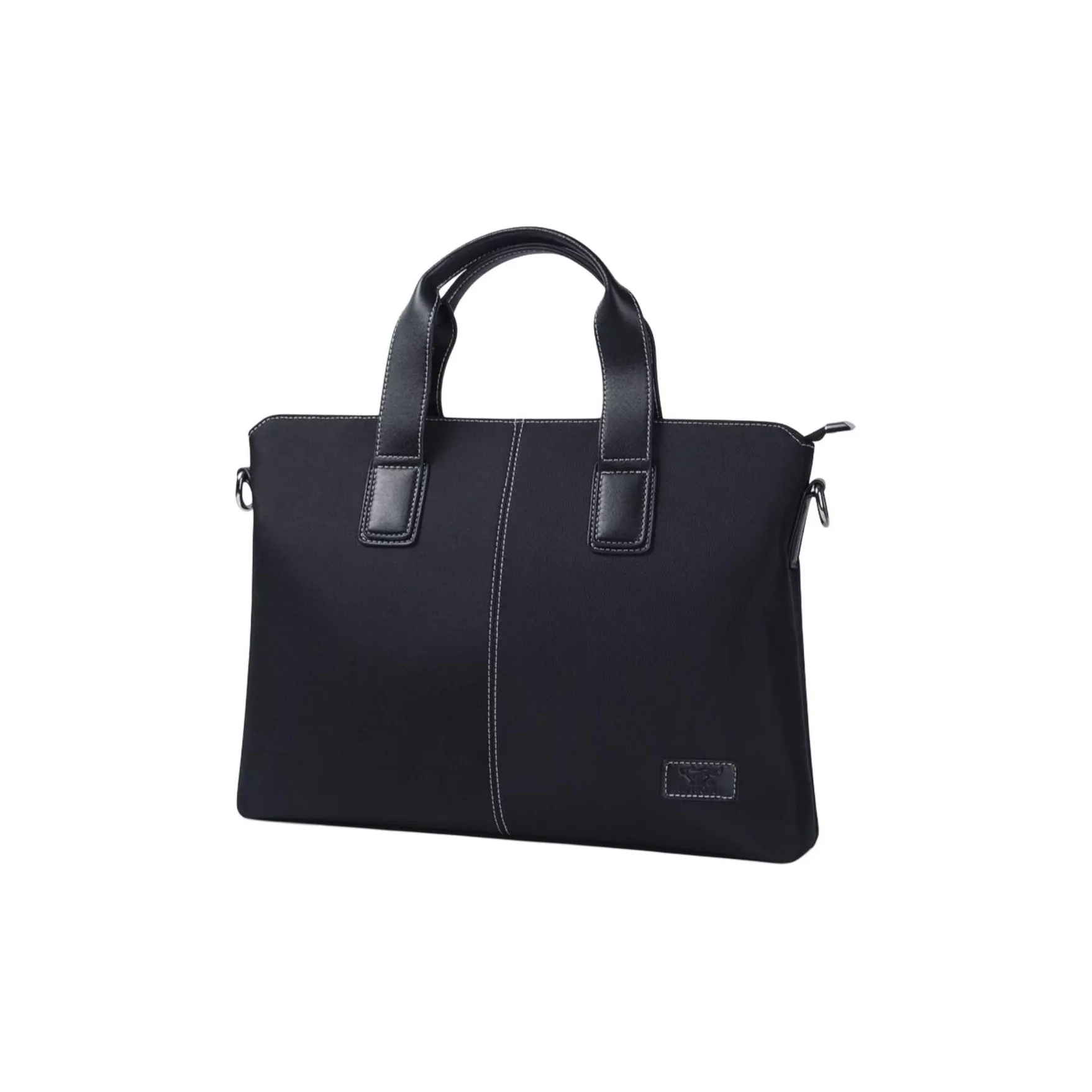 SEPTWOLVES Oxford Laptop Bag Handbag Regular Unisex Black