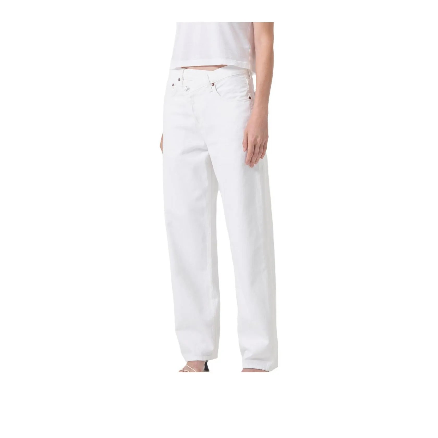 AGOLDE Mid Rise Straight Leg Jeans