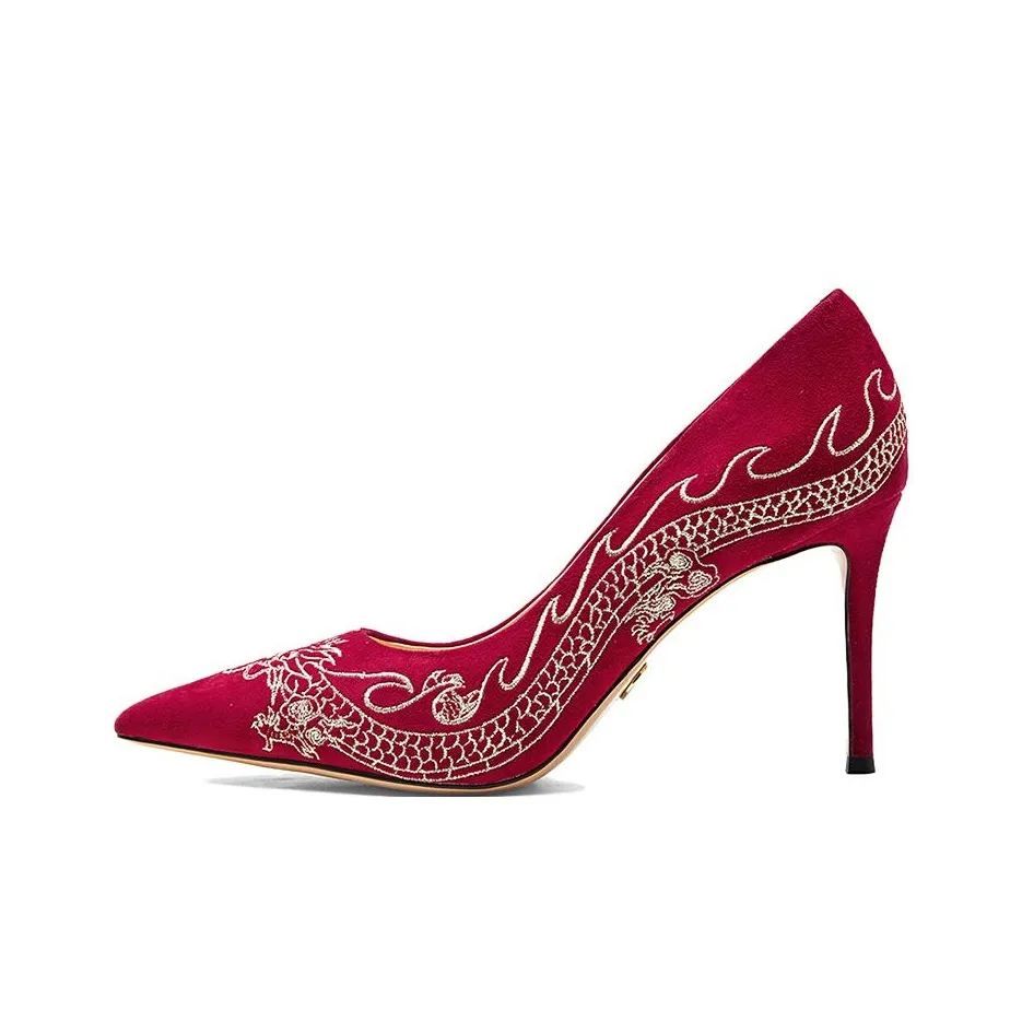 NINE WEST Slim Heel High Heels 8.5cm Women's Red
