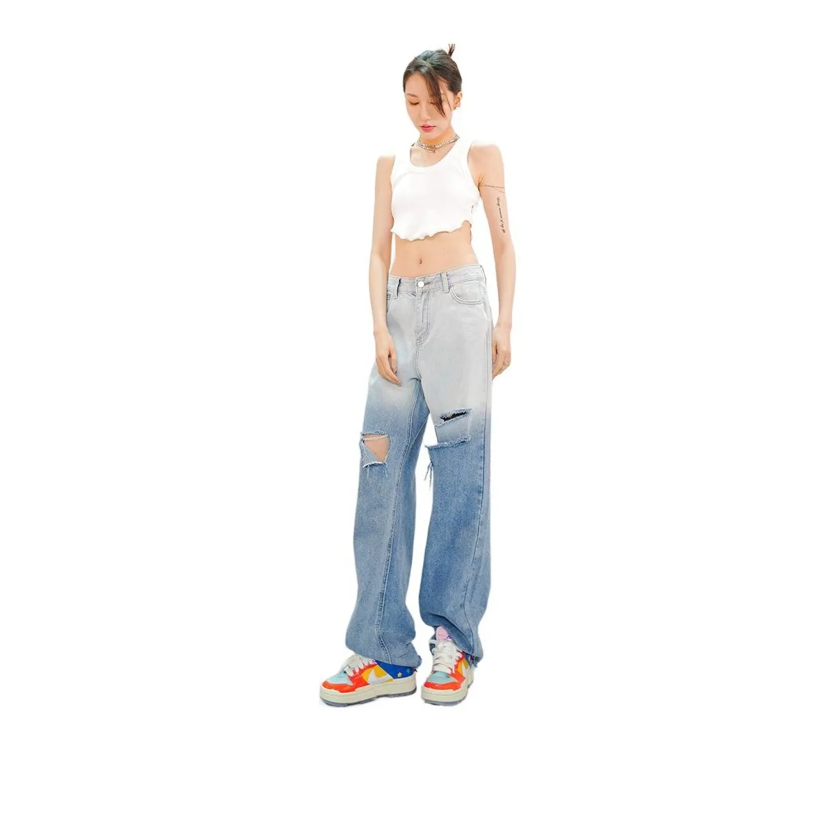 Seven Up And Nine Down Jeans Women's Black
