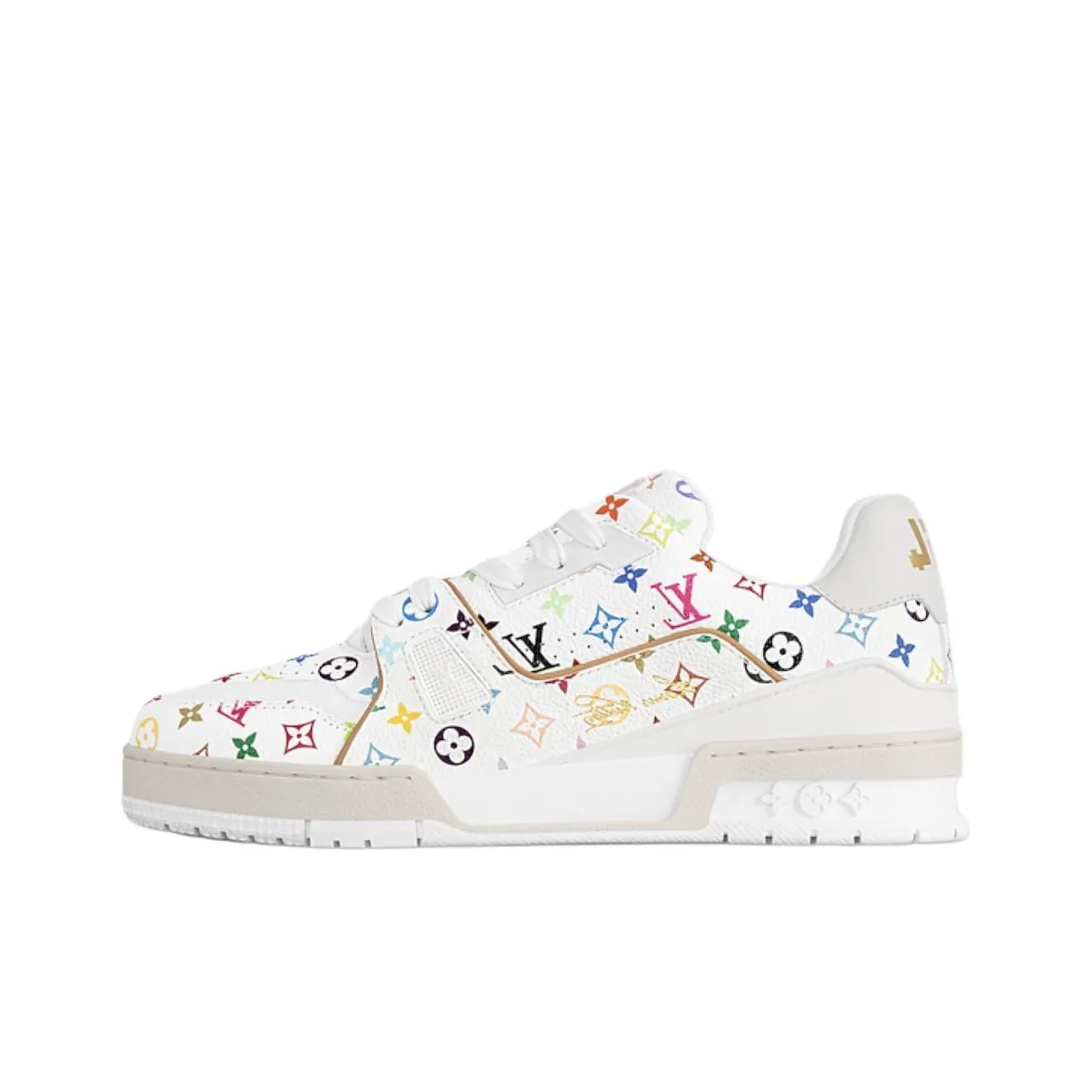 Takashi Murakami x LOUIS VUITTON Trainer Low Top Skateboard Shoes Women's White