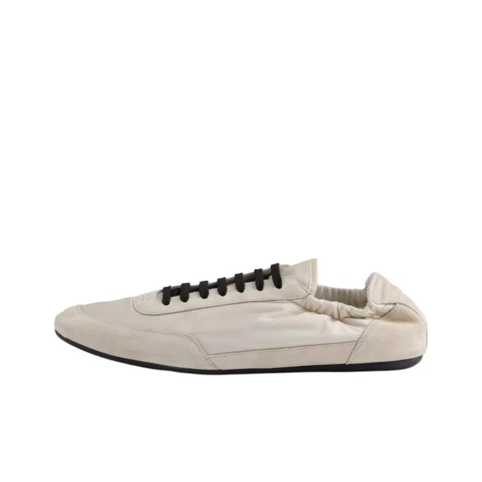 PRADA Collapse Casual Shoes Women's Ivory White