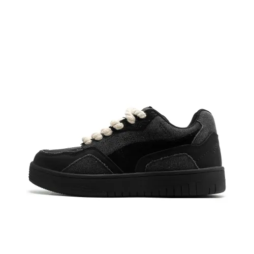 Hong Kong Meng Кроссовки для скейтбординга Low Top Черные Унисекс