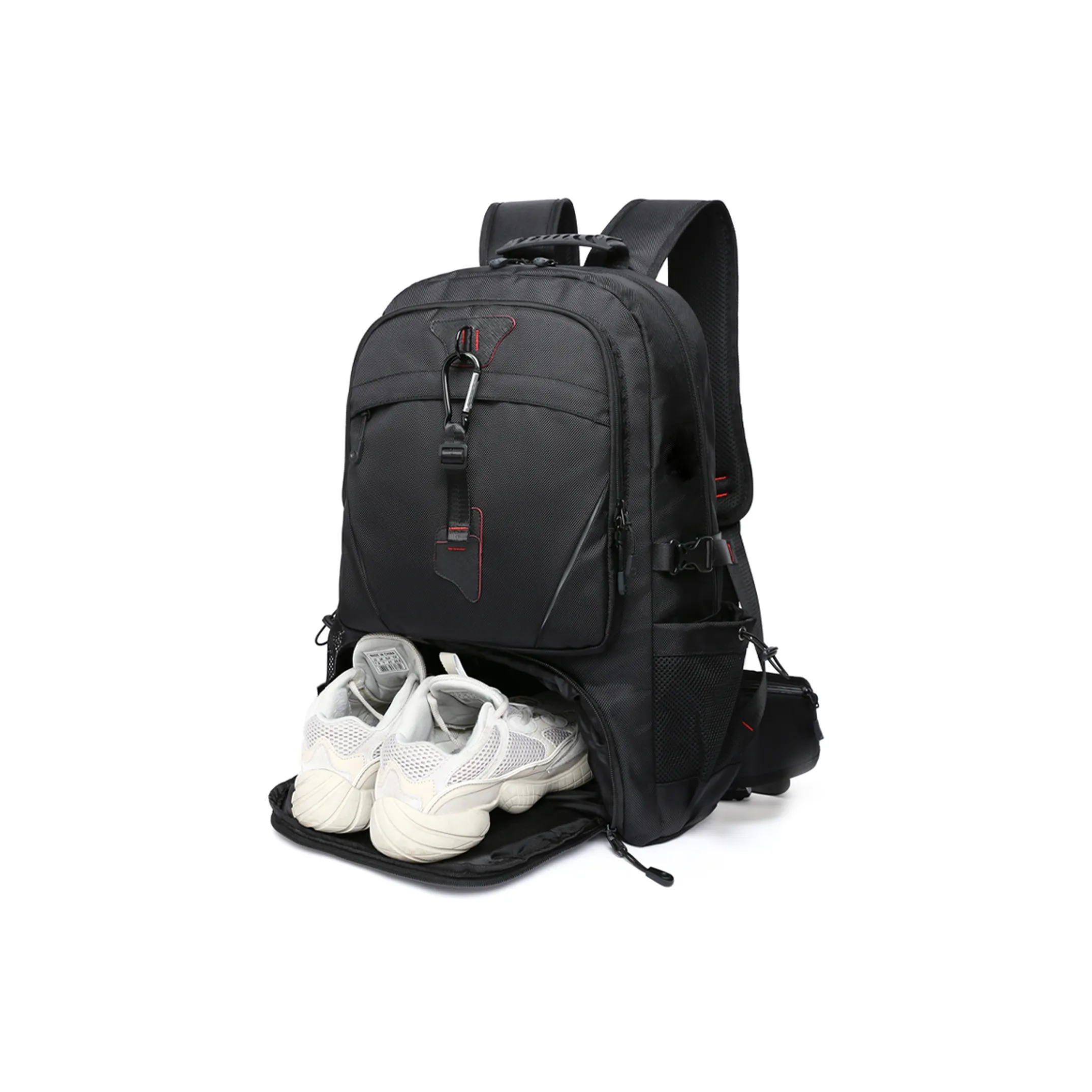 MOYYI Oxford Backpack Computer Backpack Mountaineering Travel Bag Large Size Men's Black