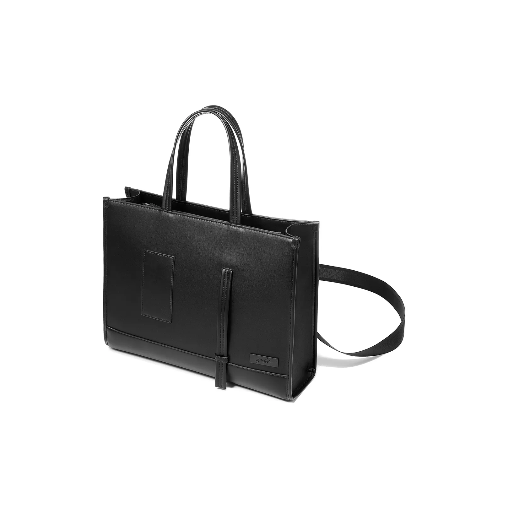 Yawei Kuroda Сумка через плечо из ПУ (полиуретановой) кожи большая унисекс черная