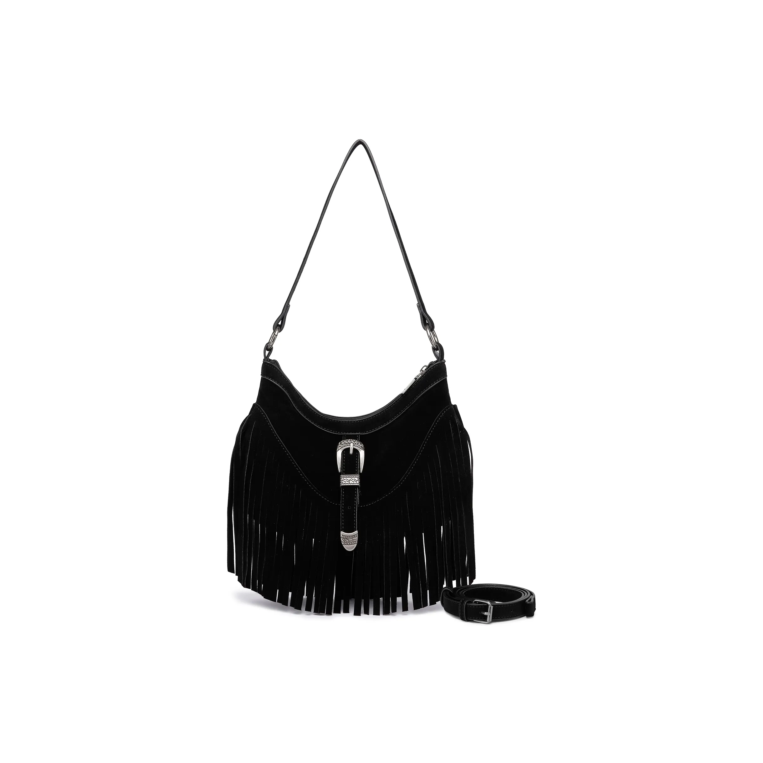 FAIRWHALE ПУ (полиуретан) Сумка через плечо Женская Черная Коричневая