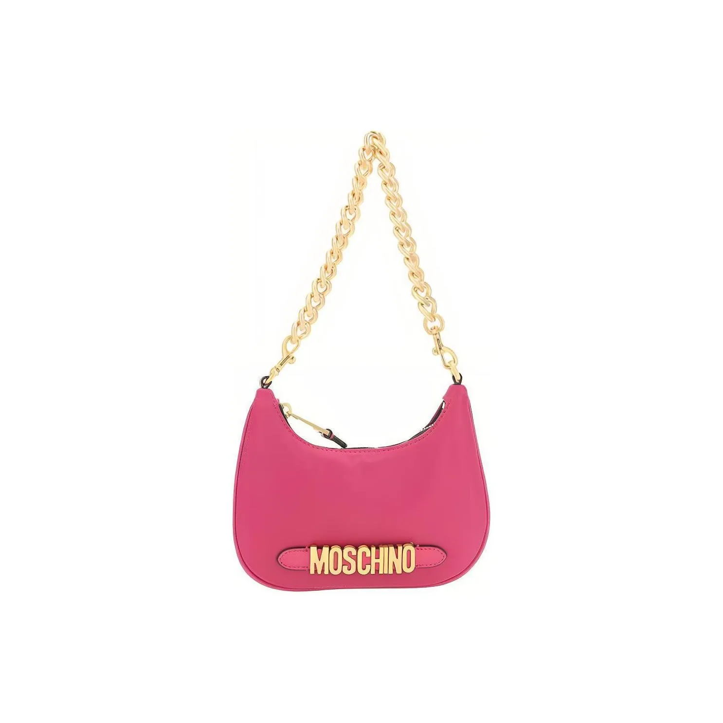 MOSCHINO PU Shoulder Bag Women's Fuchsia