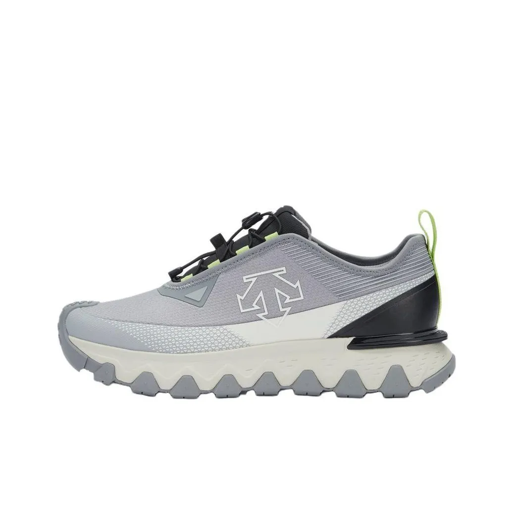 DESCENTE SKI STYLE Anti Slip Wear Resistant Low Top Casual Shoes Women's Gray Black