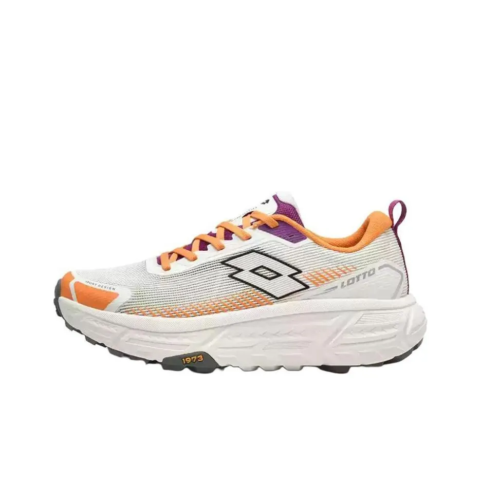LOTTO Slip-resistant Abrasion-resistant And Balanced Low Top Trail Беговые кроссовки Мужские Бежево-оранжевые