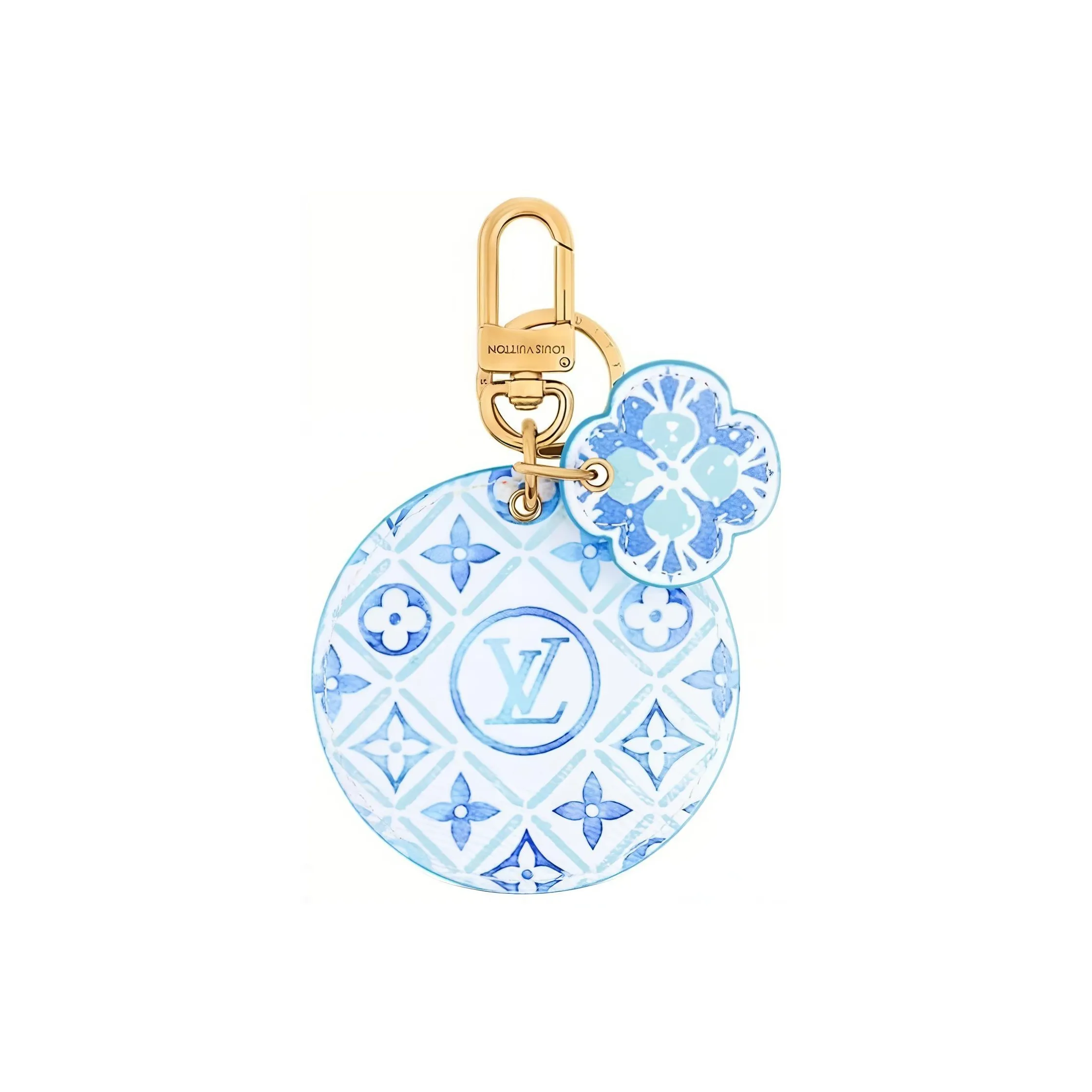 LOUIS VUITTON Leather Bag Accessory Women's Light Blue & Light Green