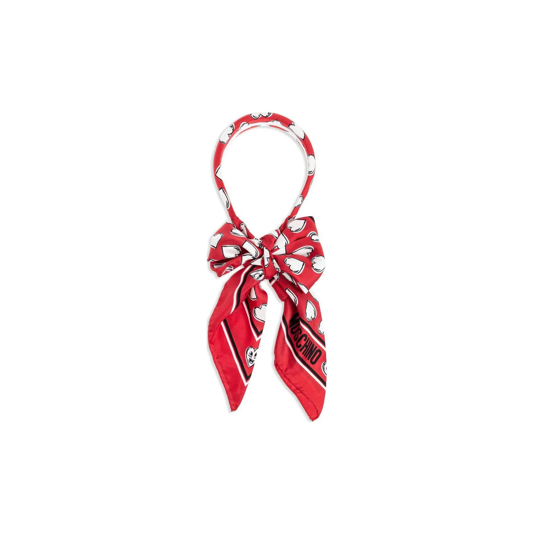 MOSCHINO Silk, Polyester Hair Bands Women's Red