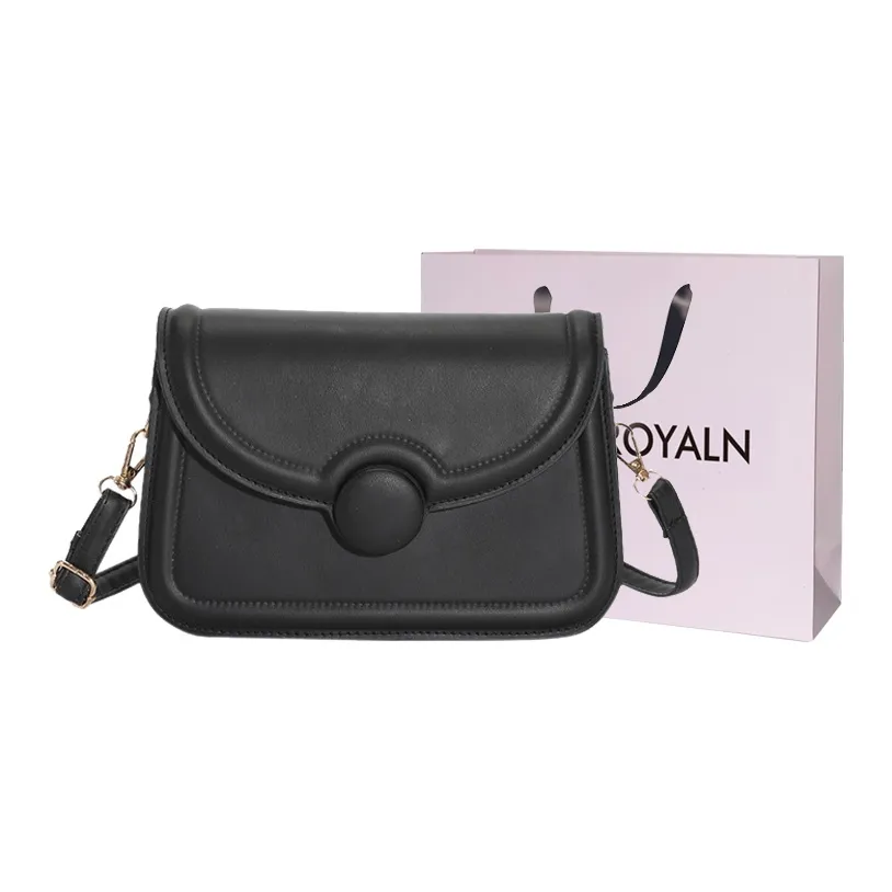 LOUIS ROYALN PU Small Square Bag Crossbody Bag Shoulder Bag Women's Black/White/Green/Brown