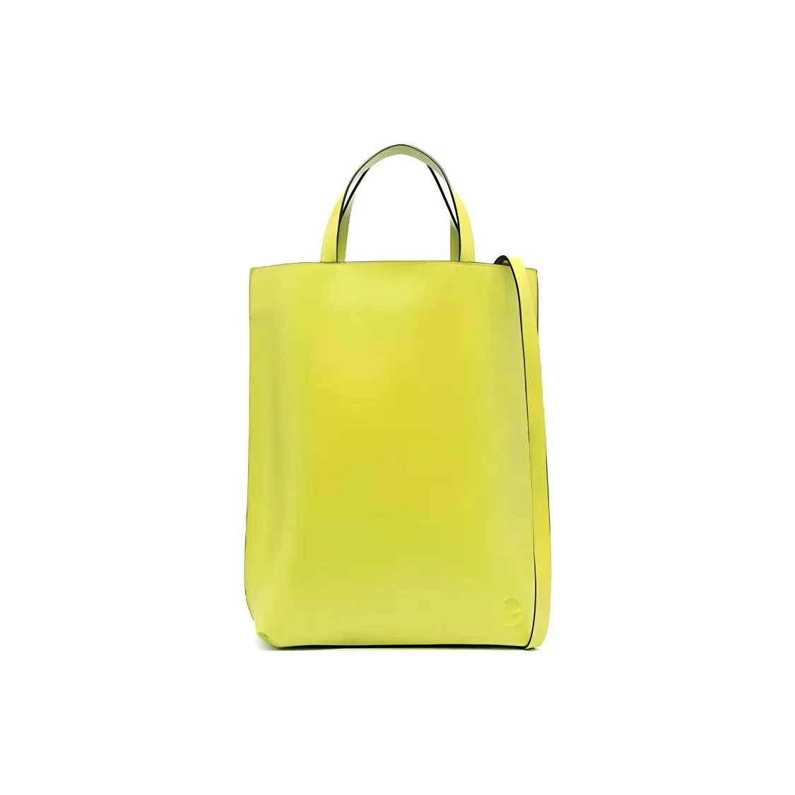 GANNI Leather Tote Bag, Shopping Bag, Shoulder Bag, Crossbody Bag, Handbag Medium Size Women's Light Green