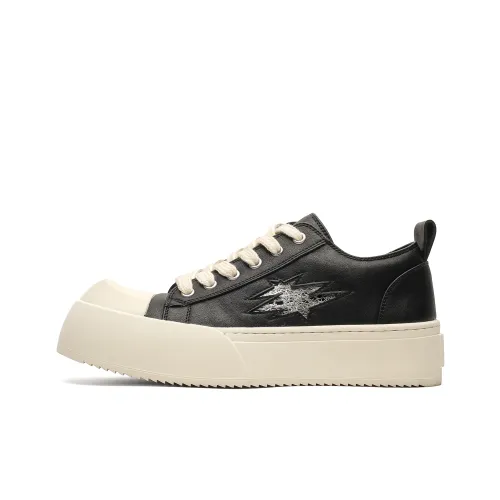 Hong Kong Meng Кроссовки для скейтбординга Low Top Черный/Белый Унисекс