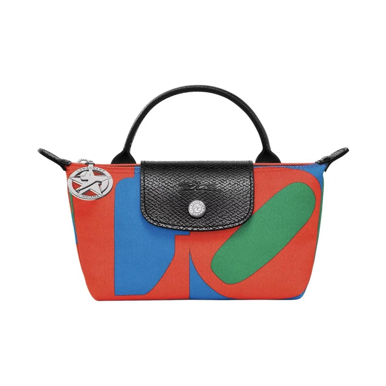 LONGCHAMP ROBERT INDIANA Collaboration Fabric Dumpling Bag Handbag Mini Women's Multicolor