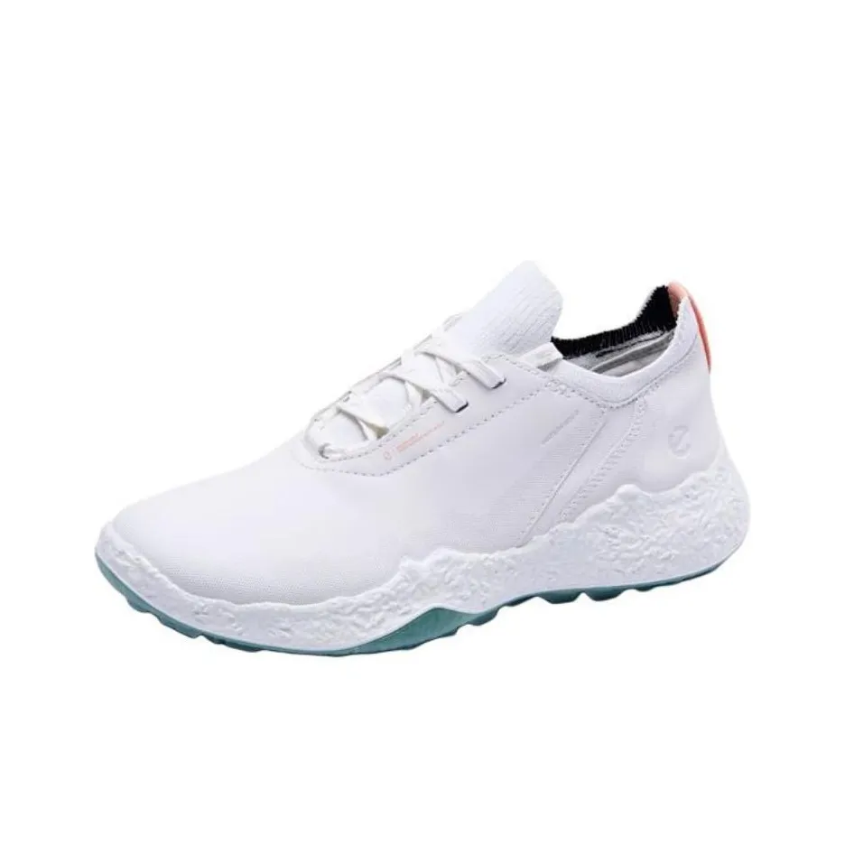 Ecco Golf Biom H5 Устойчивая к истиранию Низкая Обувь для гольфа Женская Белая