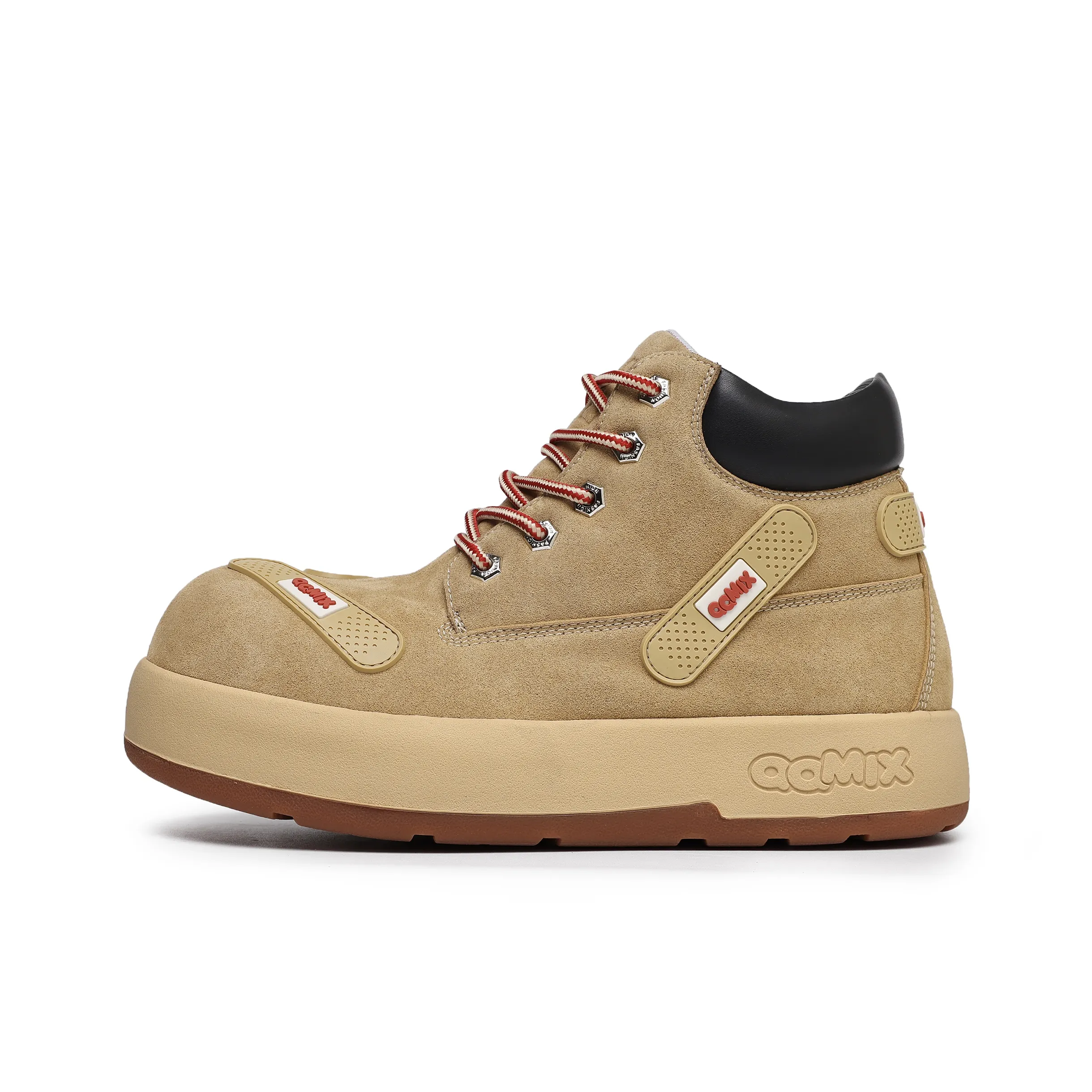 Hong Kong Meng Короткий Мартин Boot Средний каблук Унисекс Коричневый