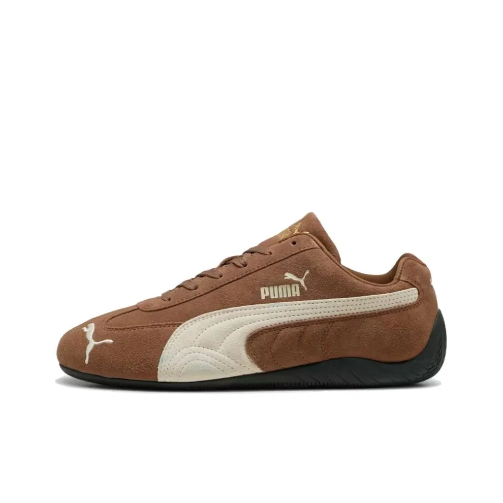PUMA Speedcat Og Haute Coffee Frosted Ivory Gold Tongue Logo
