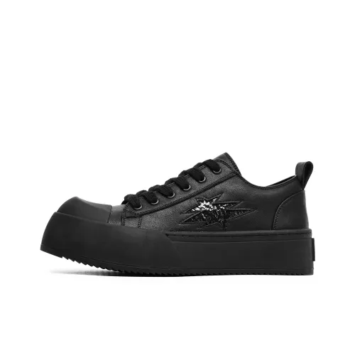 Hong Kong Meng Кроссовки для скейтбординга Low Top Черные Унисекс