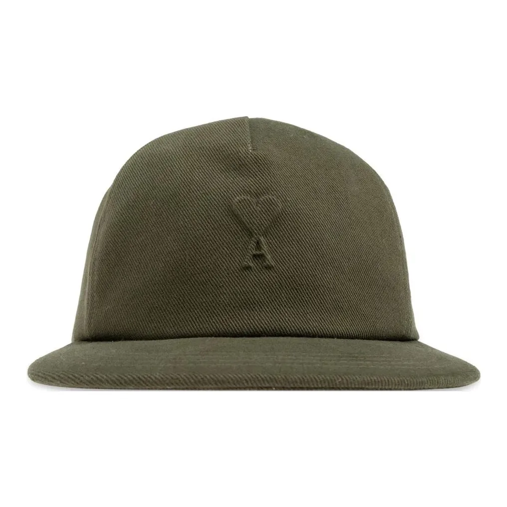 Ami Paris Ami De Coeur Logo Embossed Trucker Cap