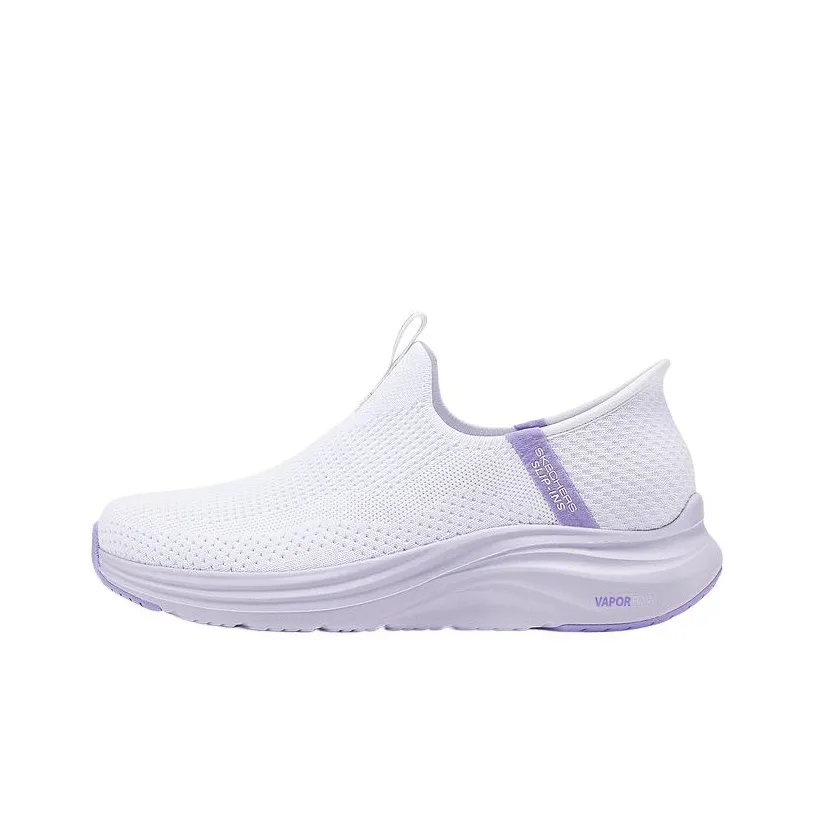 Skechers Vapor Foam Устойчивая к истиранию Низкая Повседневная Обувь Женская Белая Фиолетовая