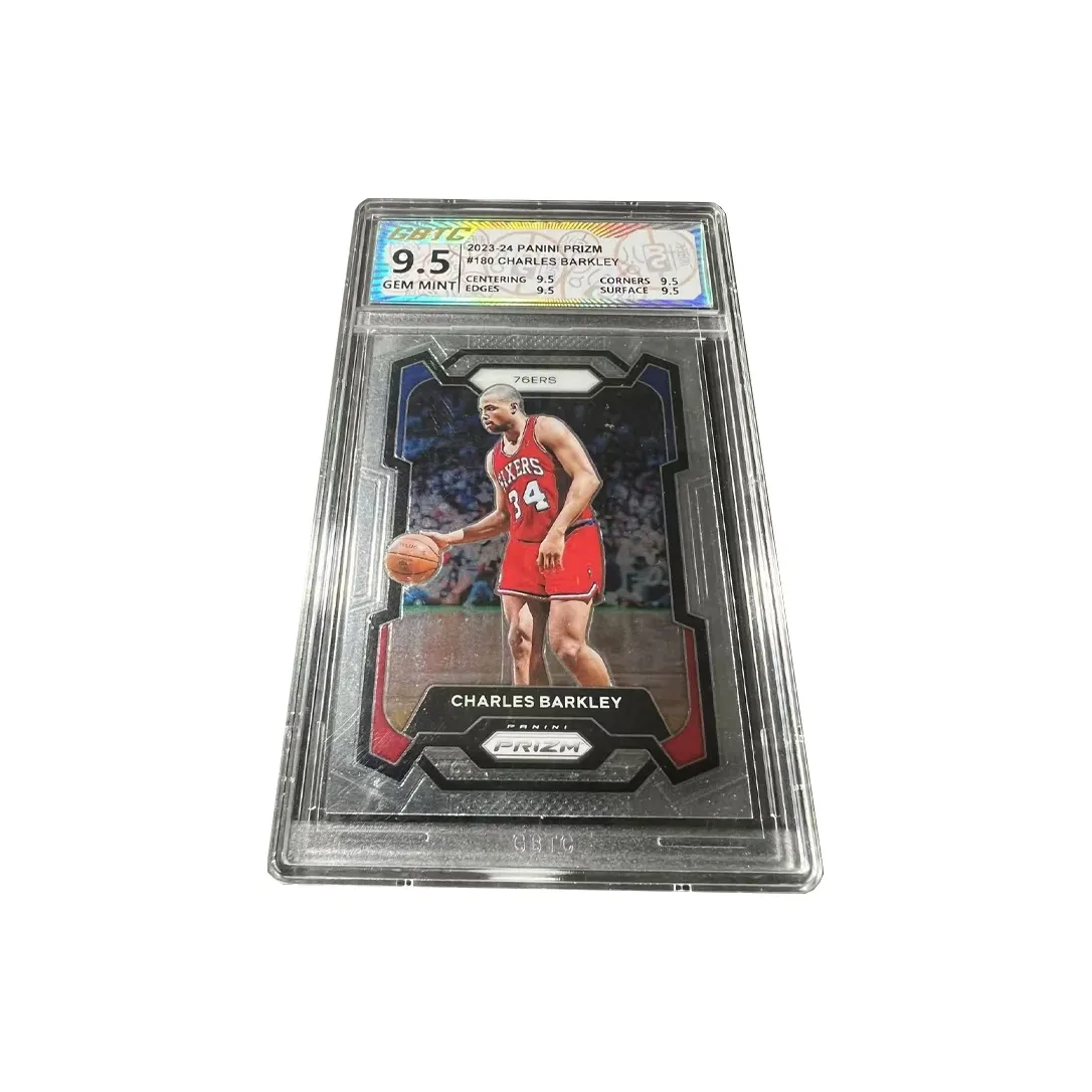 PANINI 76ers Team, Charles, Barkley, High End Prizm Collection, High Grade, Star Card, Rare Card Graded Cards 1 Pc