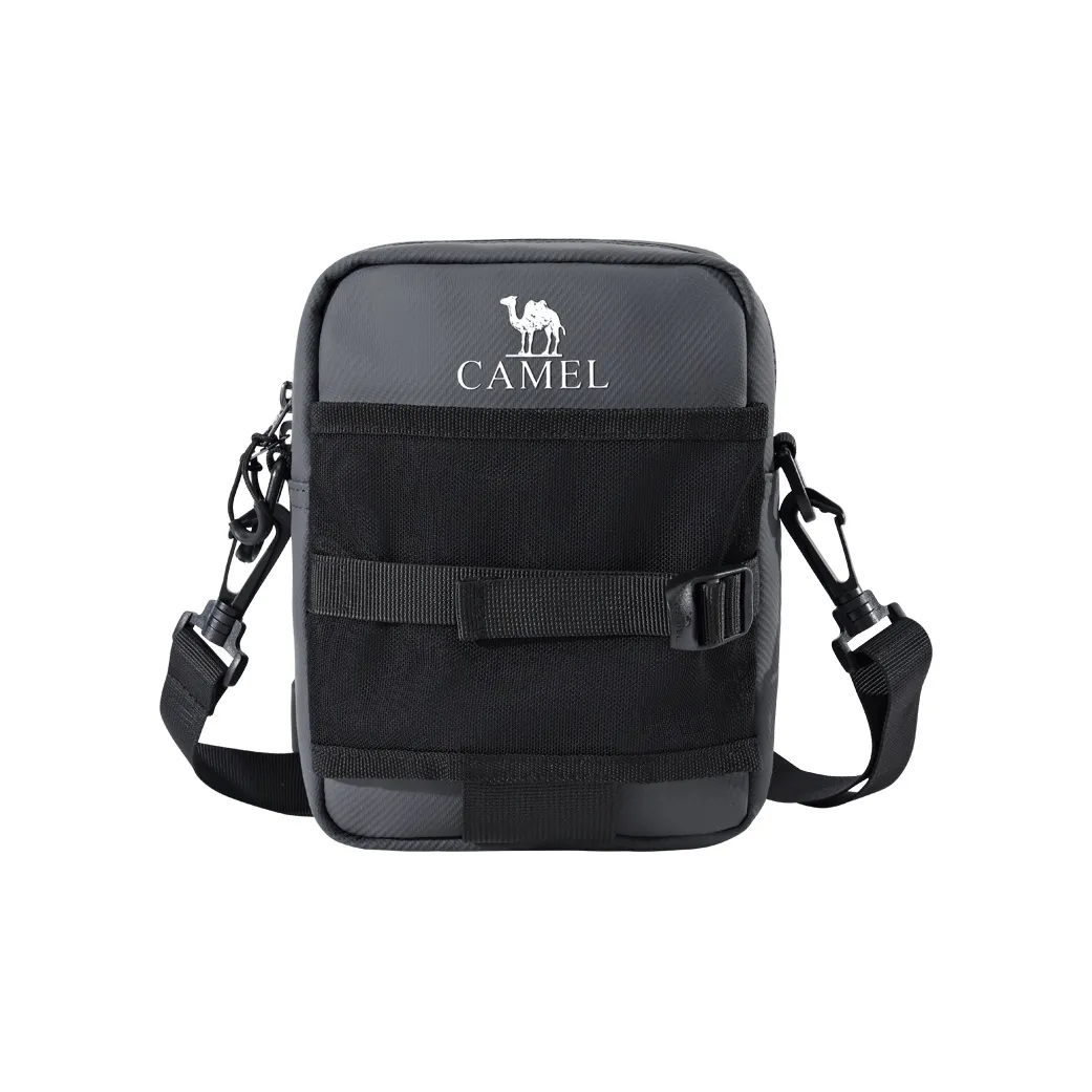 CAMEL Примерно 2L Кросс-боди Сумка с Мембранной Кожей Премиум Серый Призрачный Черный Унисекс