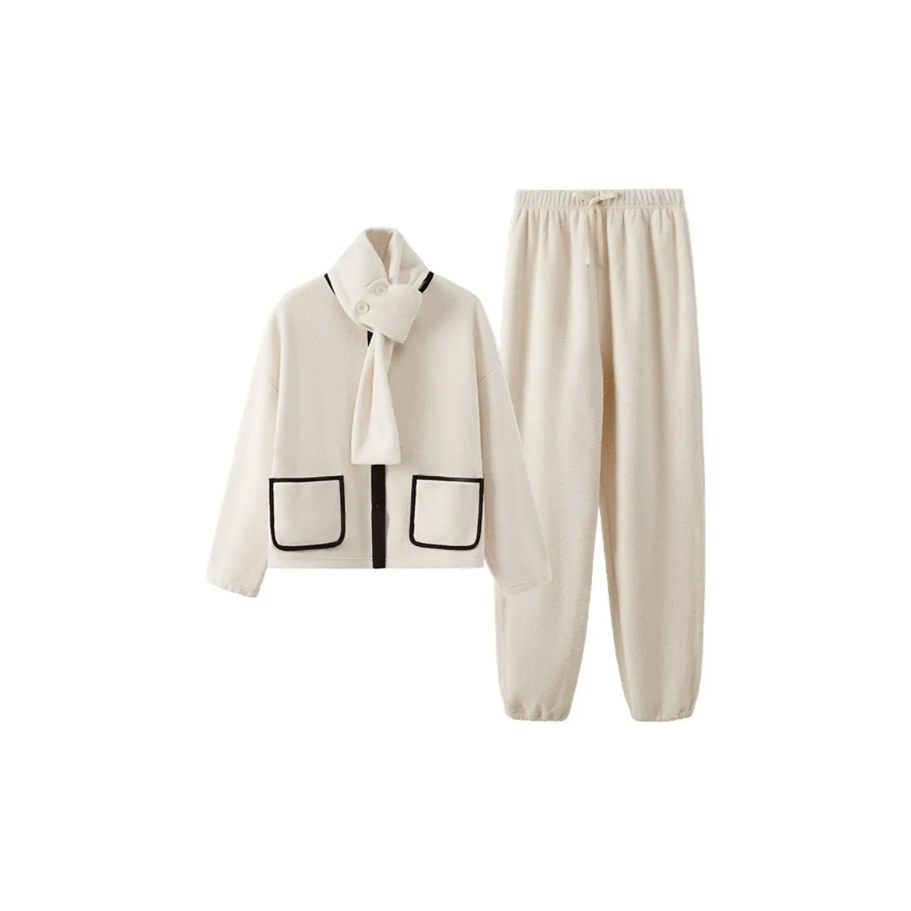 ENWEIS Pajama Set Women's Cream White