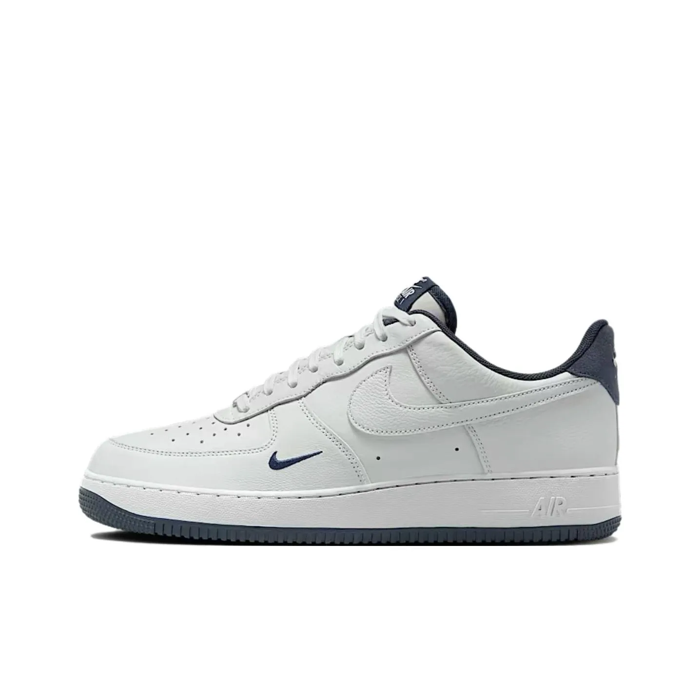 Nike Air FORCE 1 LV8 Slip-on Устойчивый к истиранию Низкий Топ Скейтбординг Кроссовки Унисекс Белый Темно-синий