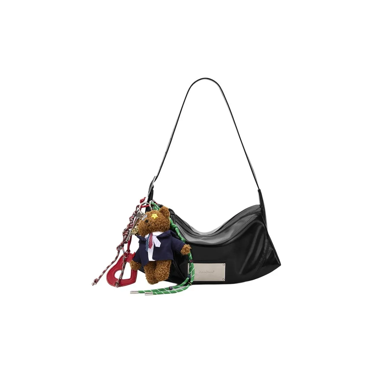 MCMIKO Artificial Leather Shoulder Bag Women's Black