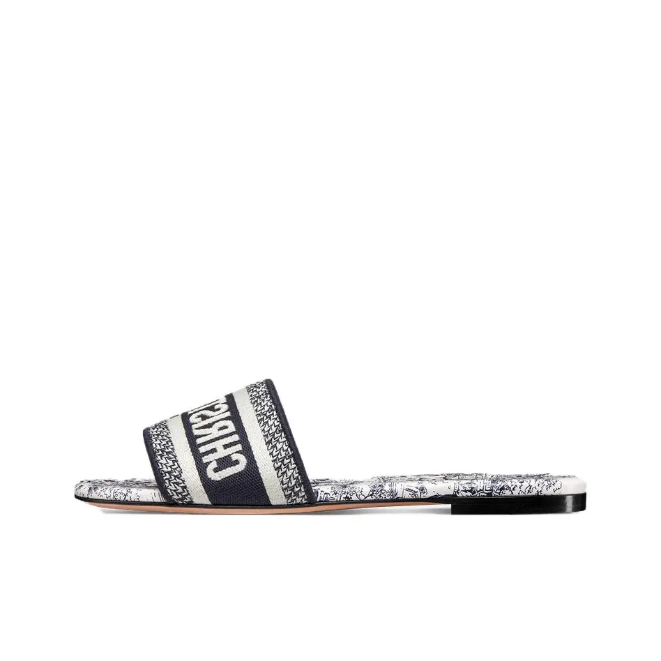 DIOR Dway Slide Slippers Women's Dark Blue