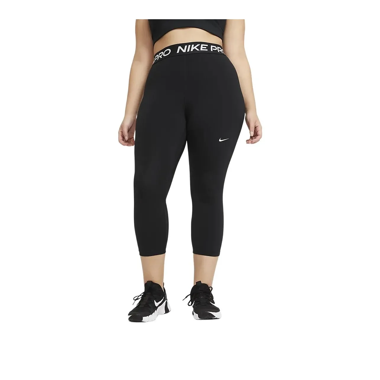 Nike Pro Women's Mid Rise Crop Leggings Plus Size