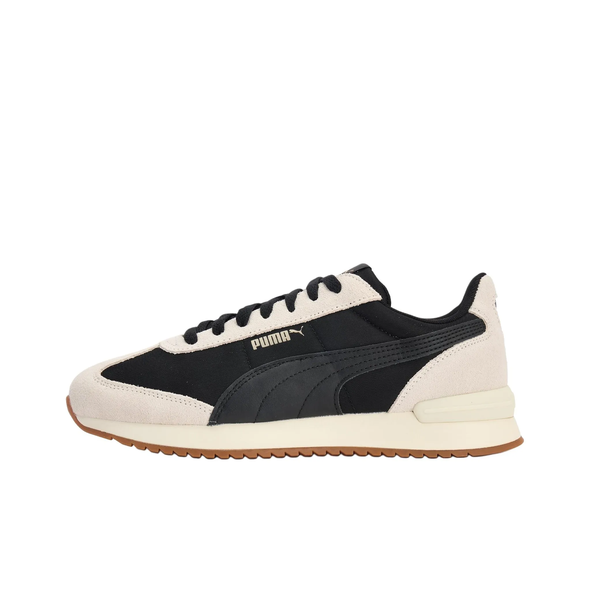 PUMA R78 Nylon Retro Аbrasion Resistant Низкий Топ Casual Унисекс Черный Белый